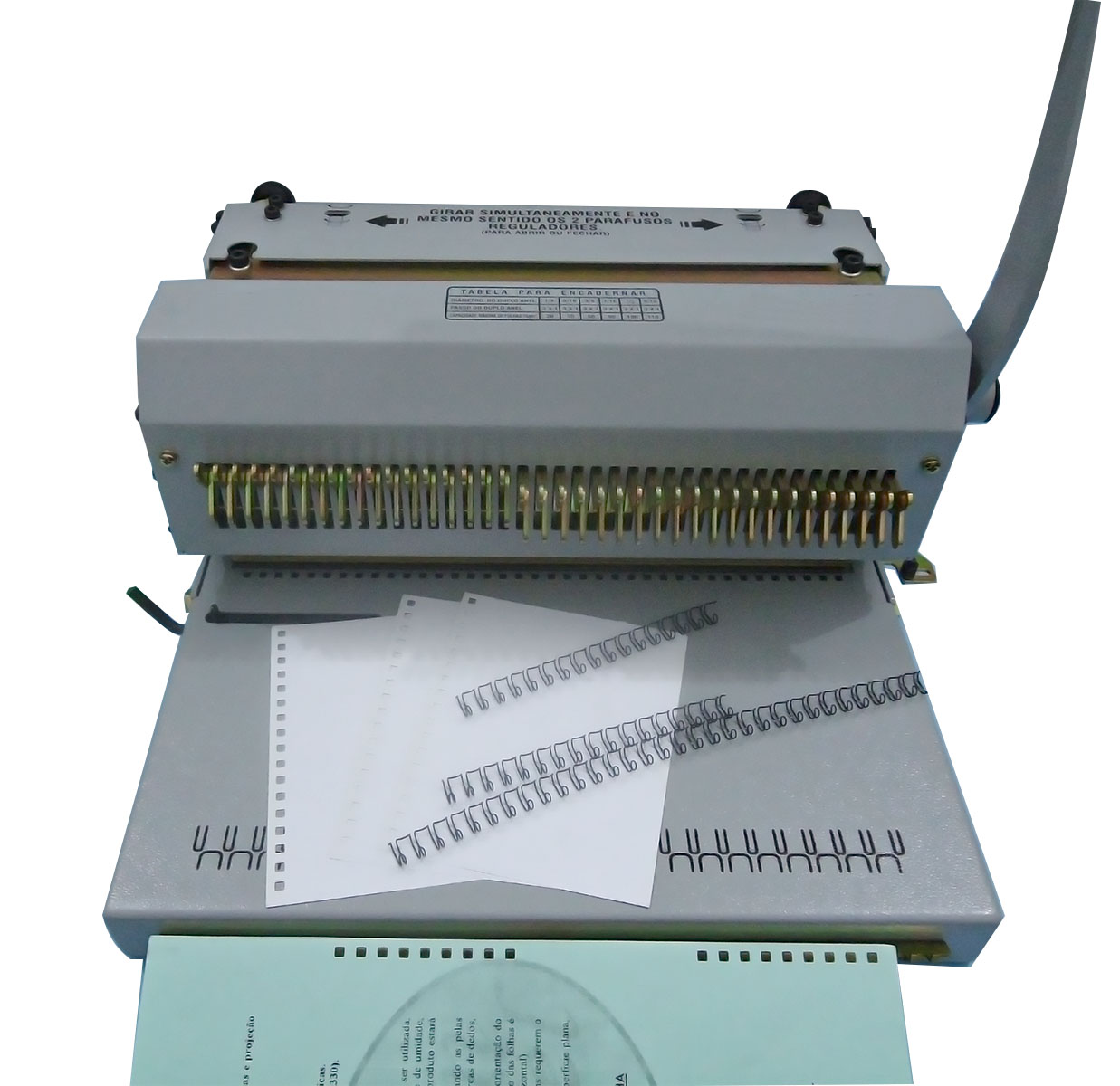 Encadernadora Furo Quadrado Para Encadernação Wire-o 2X1 Conjugada EDA2X1C
