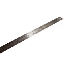 Regua de Metal Aço Inox 30cm para Desenho e Artesanato