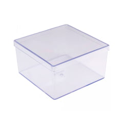 Caixa de Acrílico Para Bolo Doce Cake Box BlueStar 1,5L Quadrada C/4