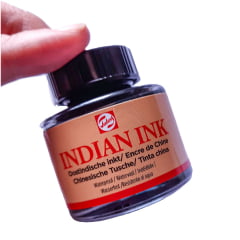 Tinta Nanquim para Caligrafia Desenho Talens Indian Ink 30ml