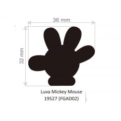 Furador Disney Luva Mickey Para Scrapook Gigante 3,6cm tec