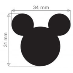 Furador Disney Mickey Para Scrapbook Gigante 3,4cm toc